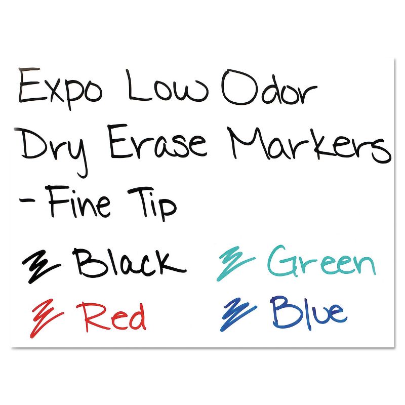 EXPO Low Odor Dry Erase Marker Fine Point Red Dozen 86002