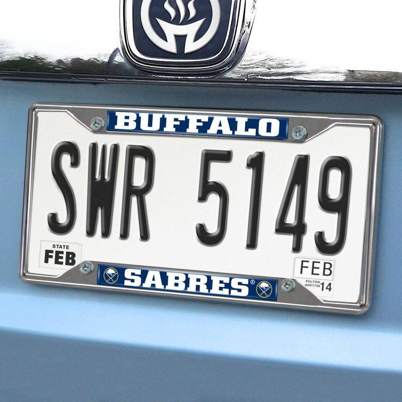 NHL Buffalo Sabres Stainless Steel License Plate Frame