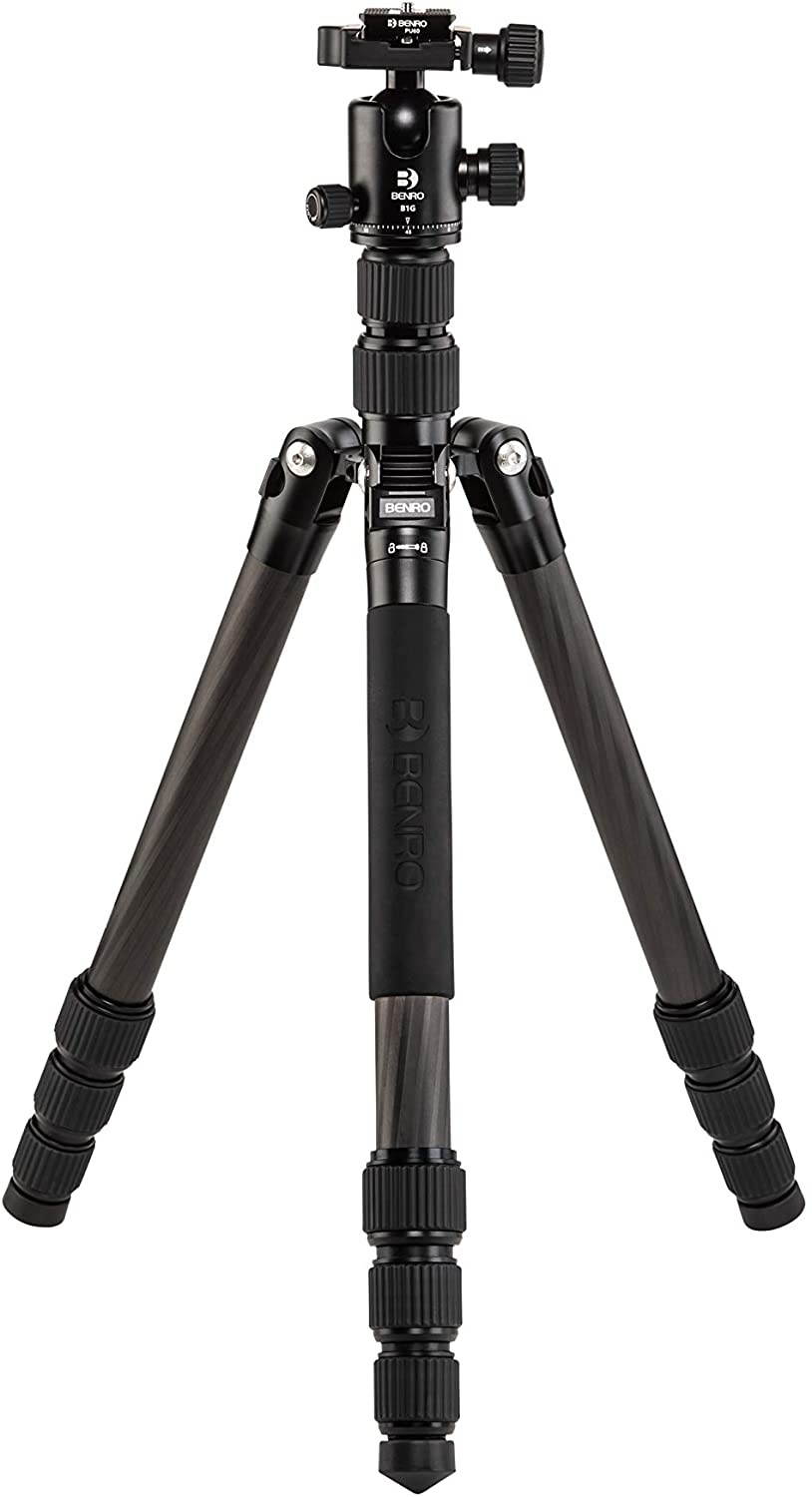 Benro Tripster Travel Carbon Fiber Tripod/Monopod, 2 Series, Black #FTR28CB1GBLK