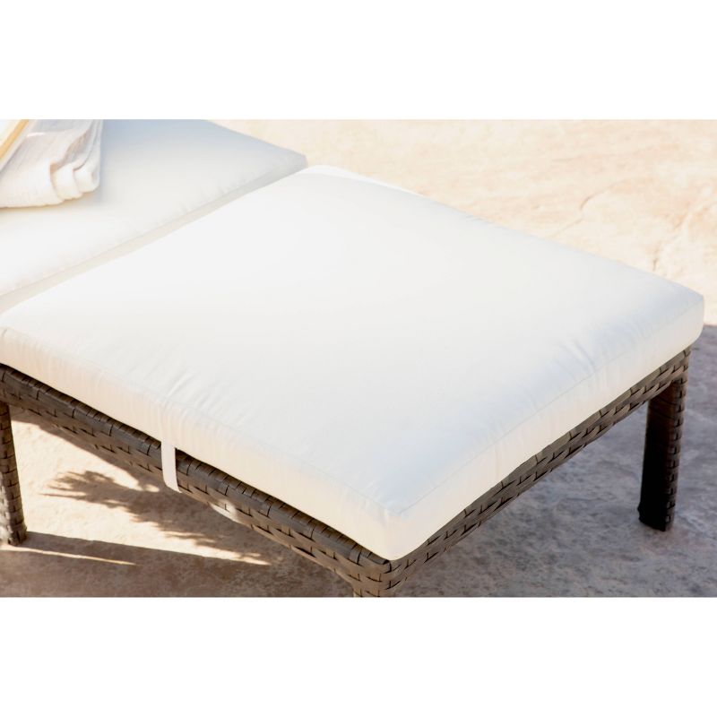 NewPort Outdoor Wicker Chaise Lounge - Brown - Coaster