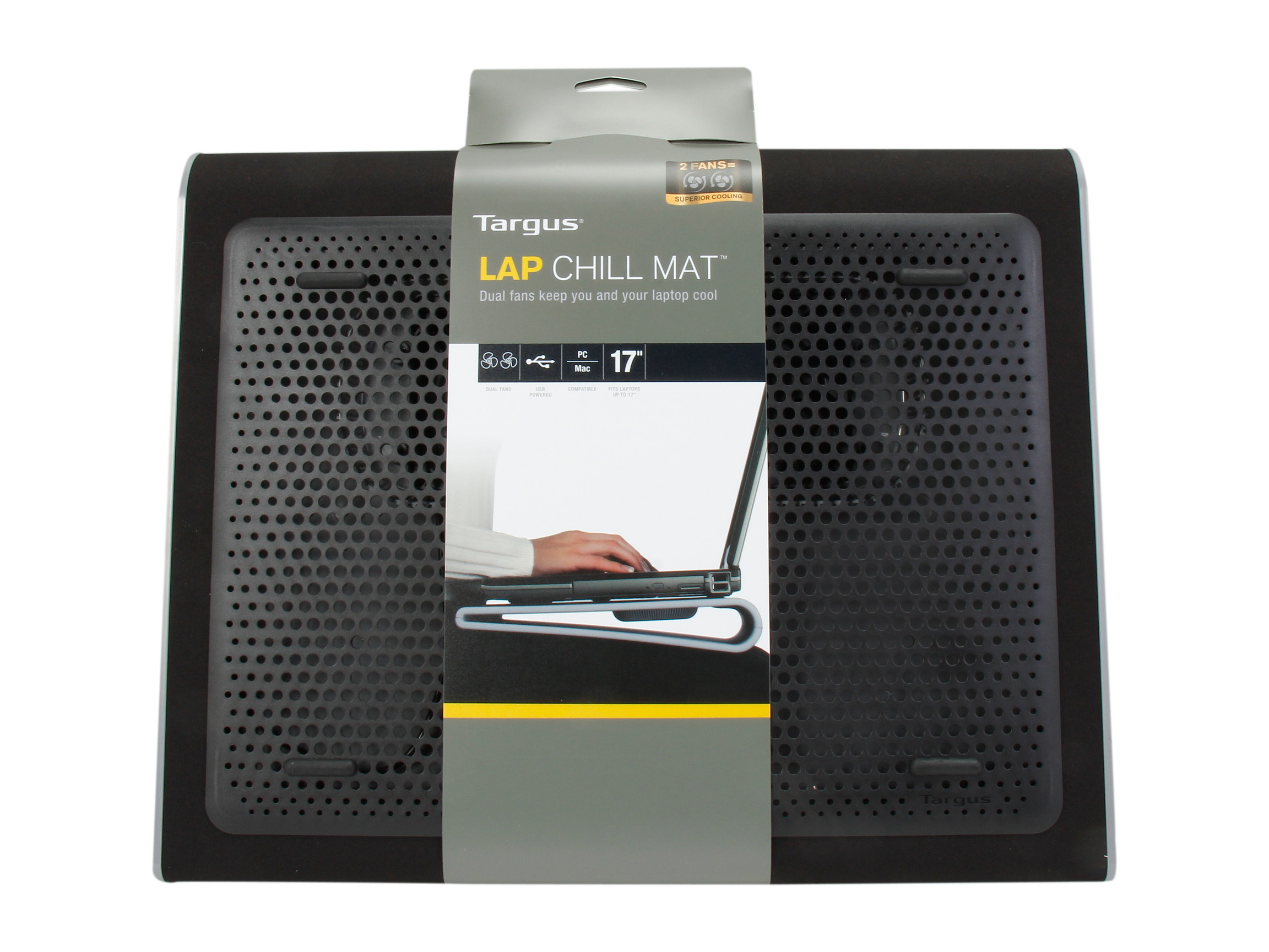 Laptop Cooling Pad, Laptop Cooler with 5 Quiet Red LED Fans for 12"-17" Inch Laptop, Dual USB 2.0 Ports, Portable Angle Adjustable Laptop Stand for Gaming Laptop-Green