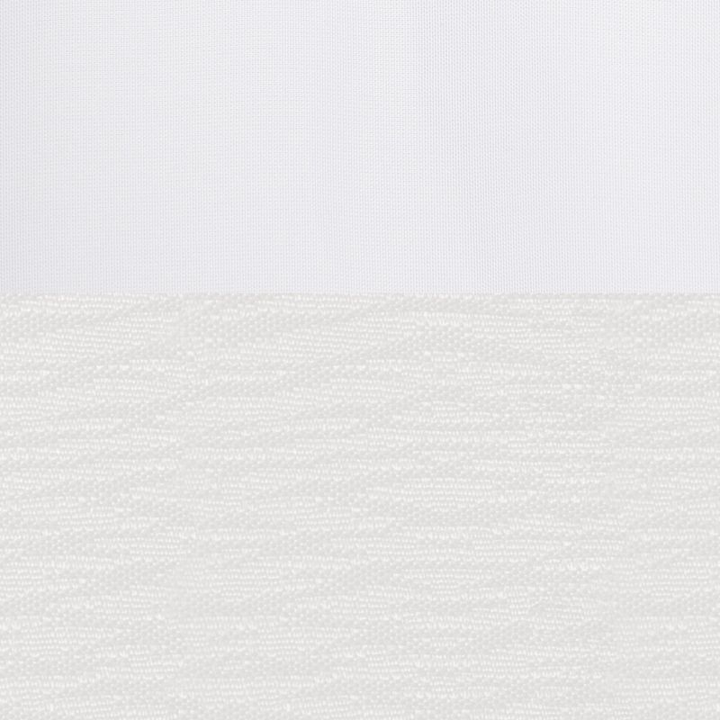 Smart Shower Curtains Hendrix View Fabric With Attached Hooks White - Zenna Home