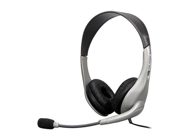 Cyber Acoustics AC851B Circumaural Stereo Headset & Boom Mic