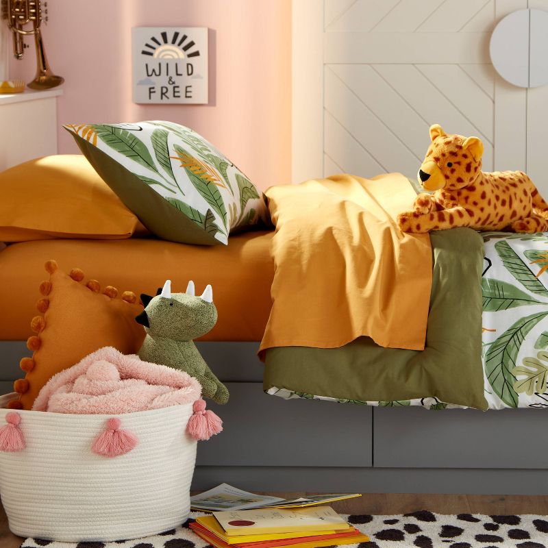 Little Love by NoJo Goat Throw Pillow