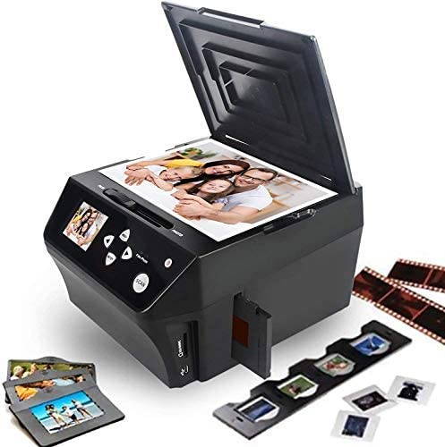 22MP Film &Slide Photo Multi-Function Scanner, Converts 135Film/35mm,110Film/16mmNegatives/Slide/Photo/Document/Business Card to HD 22MP Digital JPG Files, 8GB Memory Card Included