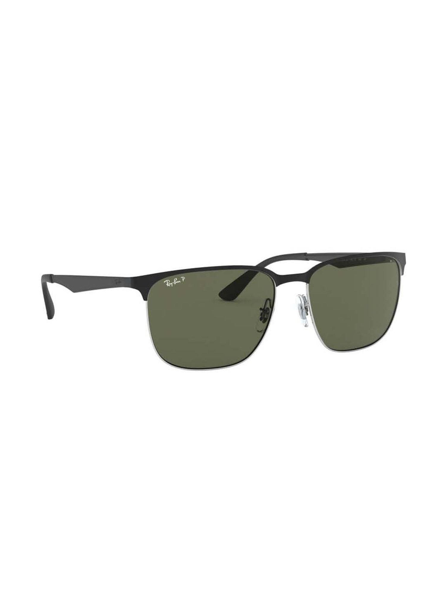 RAY-BAN Unisex Polarized Green Lens Square Sunglasses - 0RB356990049A59