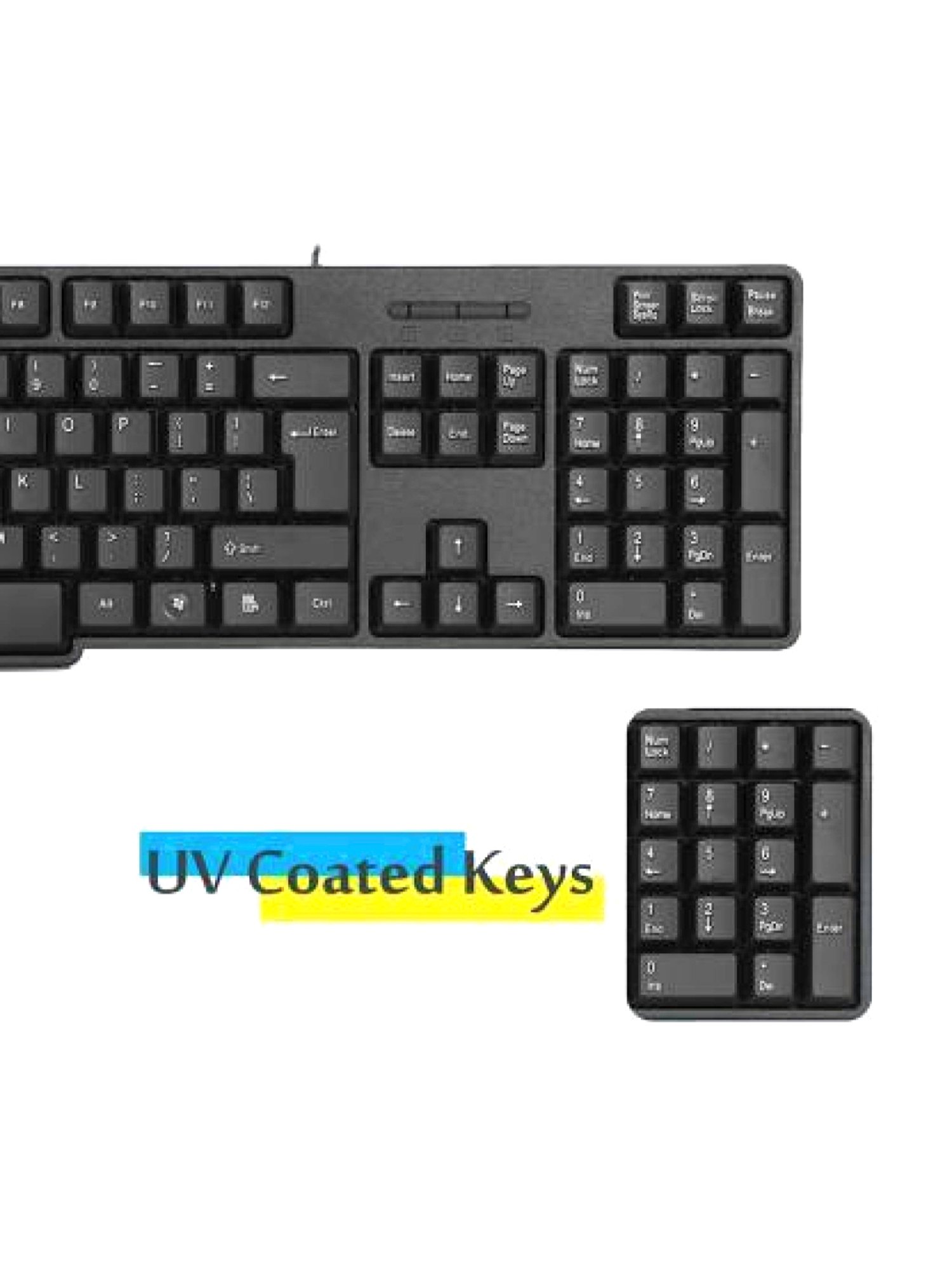 Zebronics K20 Wired Keyboard and Mouse Combo with 90HB USB HUB (Black)