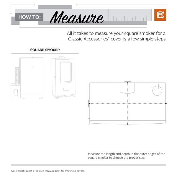 Classic Accessories 56-272-046601-EC Elkridge Square Smoker Cover