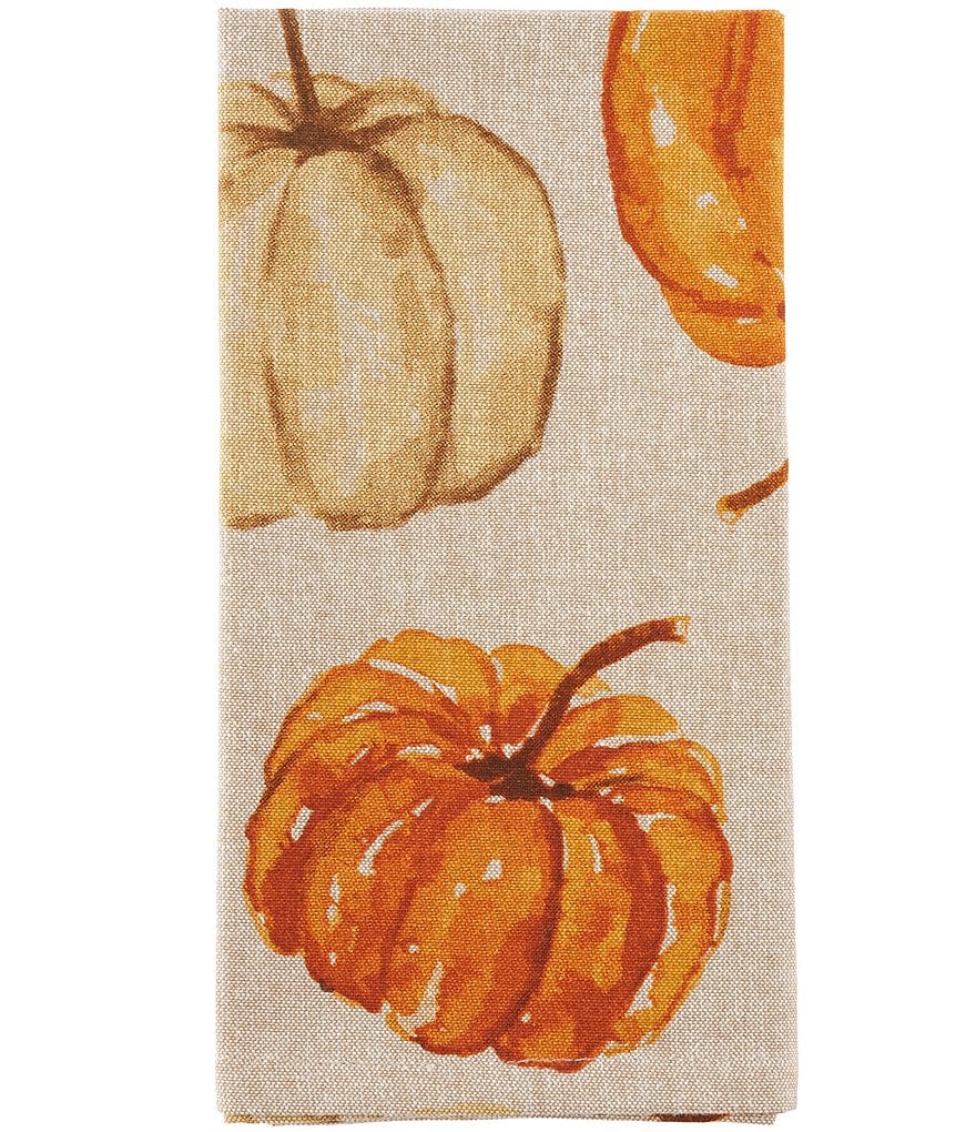 Mud Pie Blue Indigo Printed Chambray Napkins, Set of 4