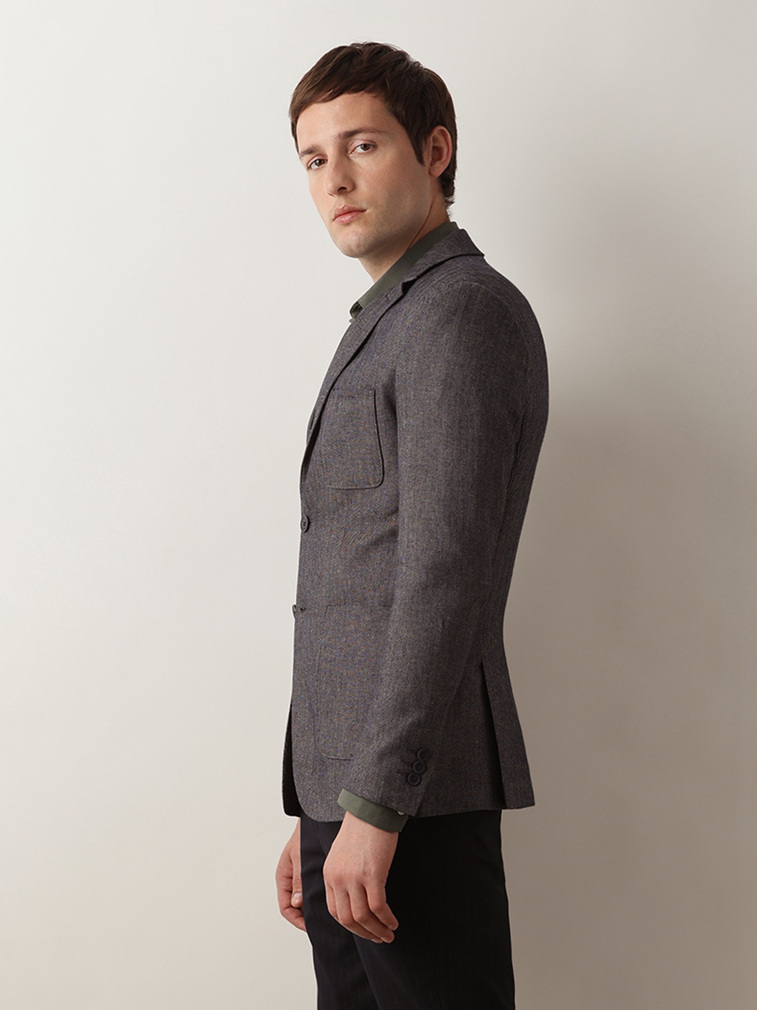 SELECTED HOMME Navy Slim Fit Notch Lapel Blazer