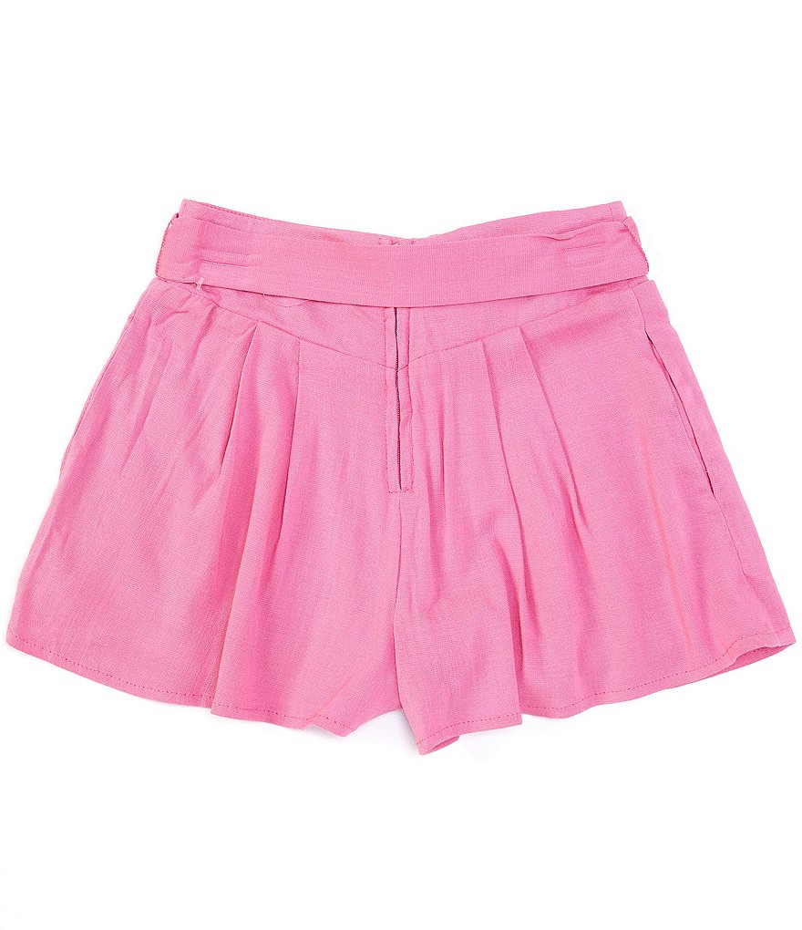 GB Girls Big Girls 7-16 Solid Tie Waist Shorts
