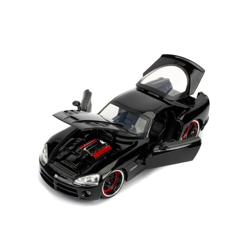 Jada Toys Fast & Furious 2008 Dodge Viper SRT-10 Die-Cast Vehicle 1:24 Scale Glossy Black