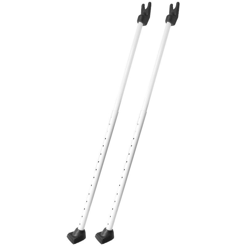 SecurityMan 2 In 1 Adjustable High Grade Iron Door Security Bar & Sliding Door Lock Bar Jam For Apartment & Home Protection