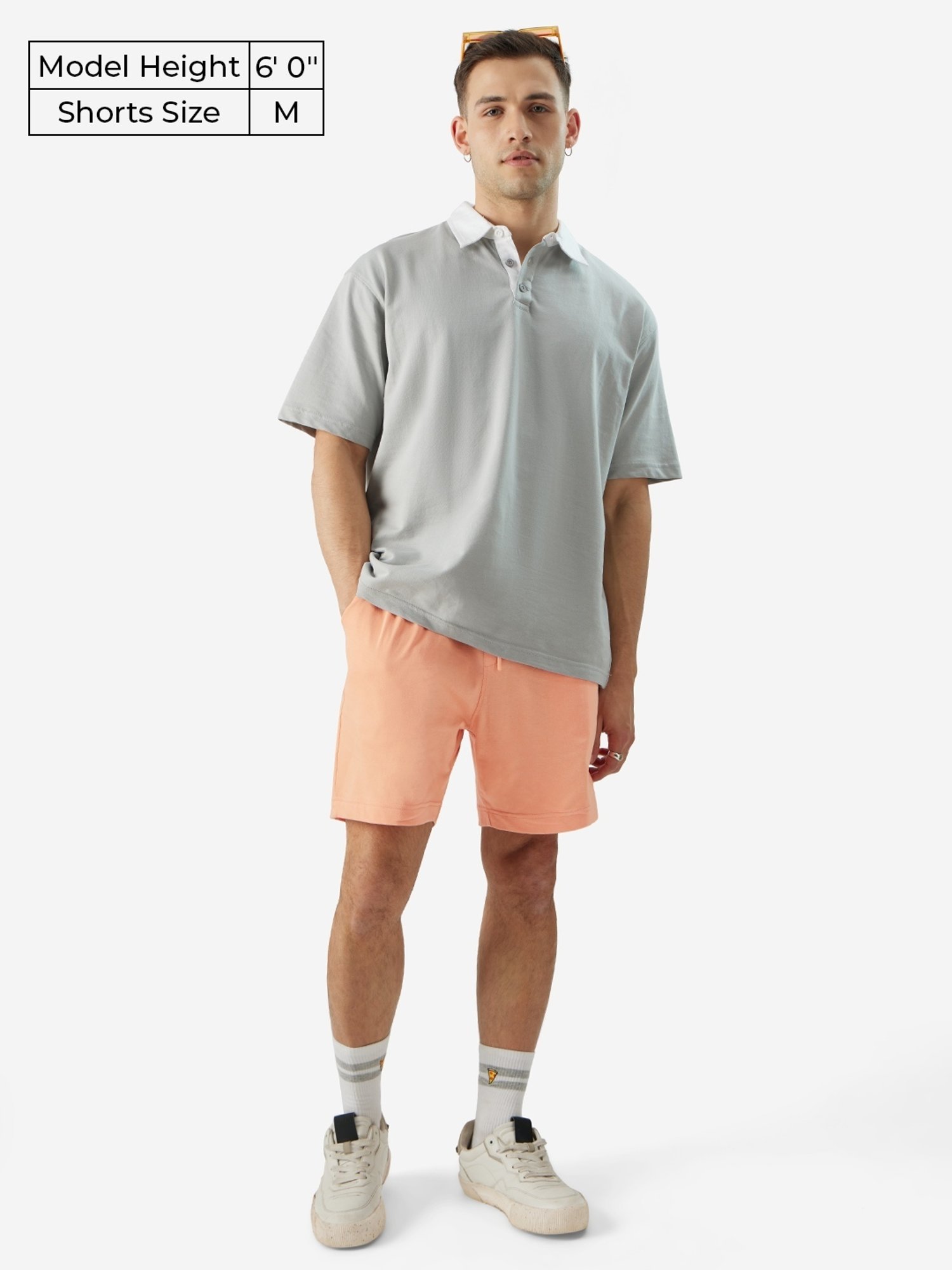 The Souled Store Peach Regular Fit Shorts