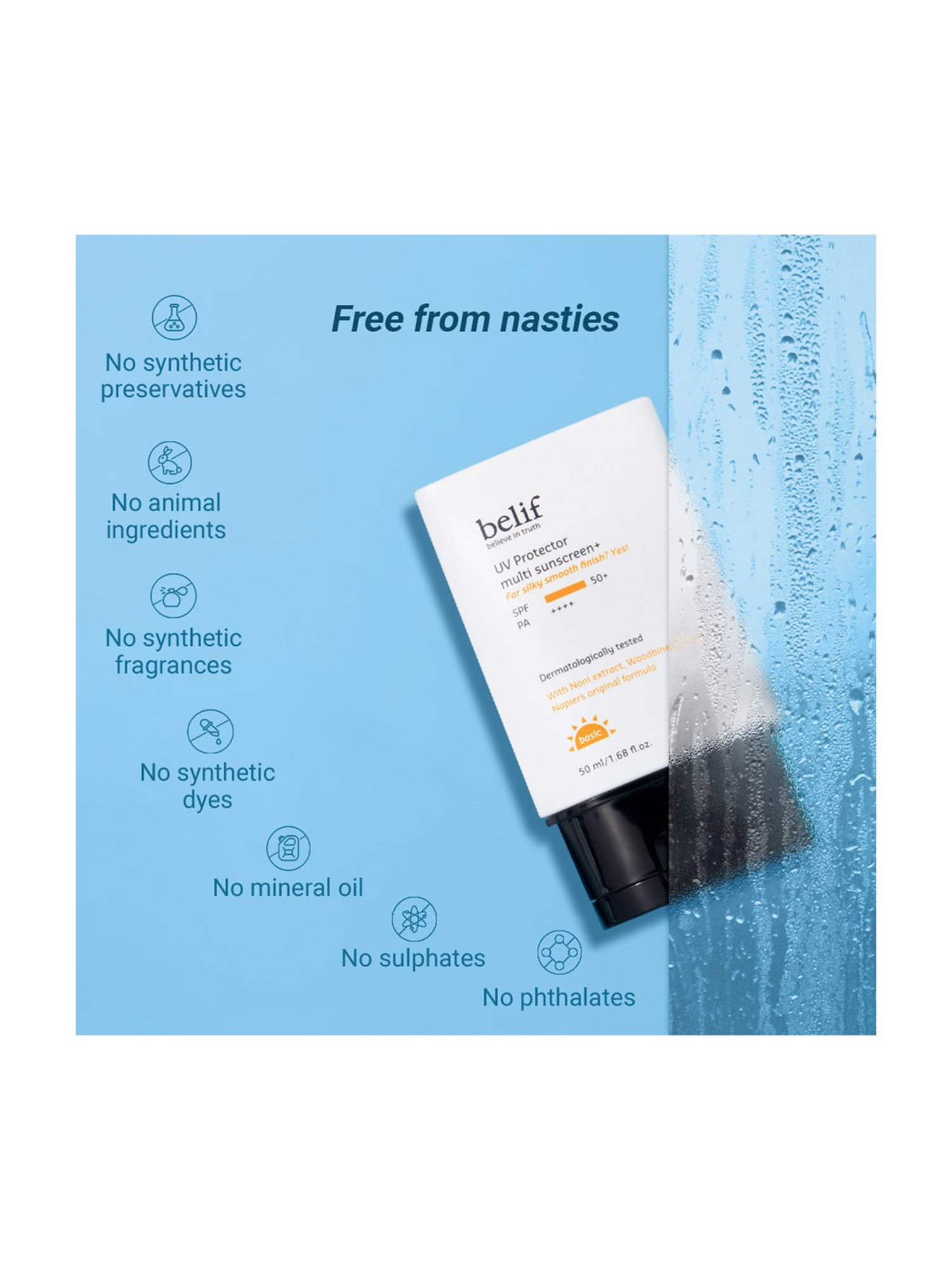 Belif UV Protector Multi Face Sunscreen Spf50+ - 50 ml