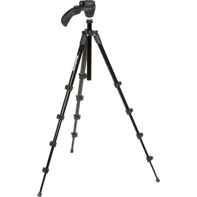 Manfrotto 5-Section Compact Action Aluminum Tripod, 3.31lbs Capacity, Black
