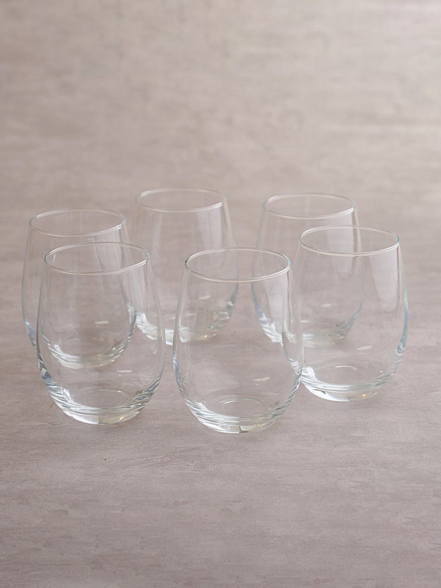 BlackCarrot Water Glass Set of 6