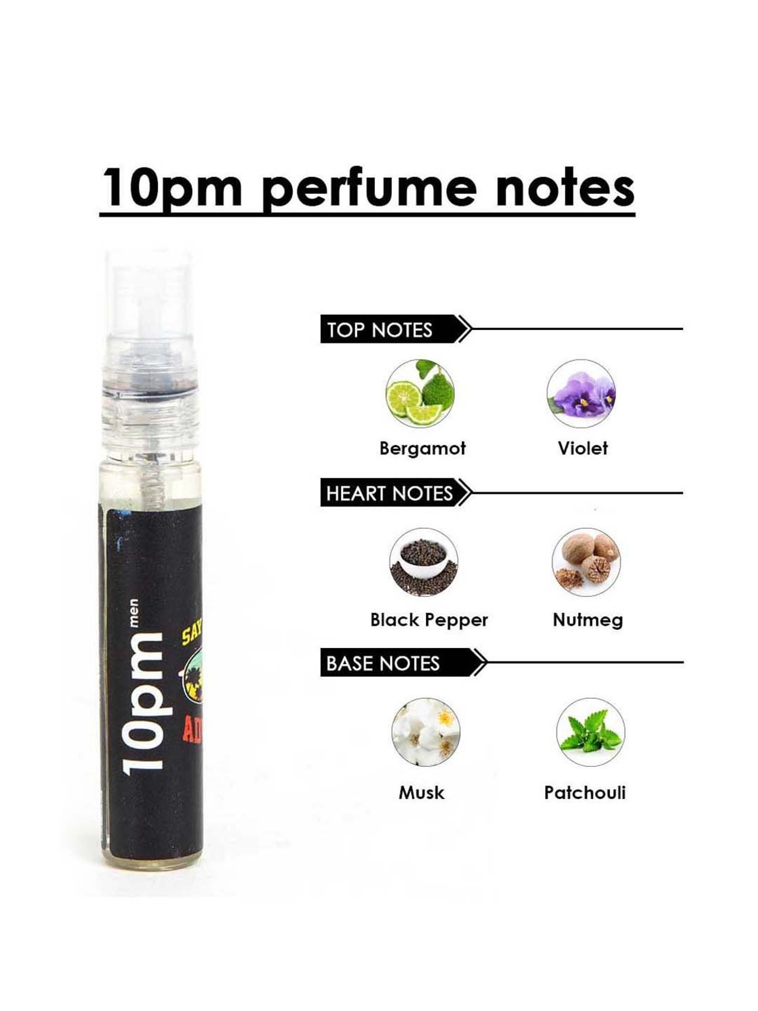 Adiveda Natural Perfume Sample Set of 11 for Men