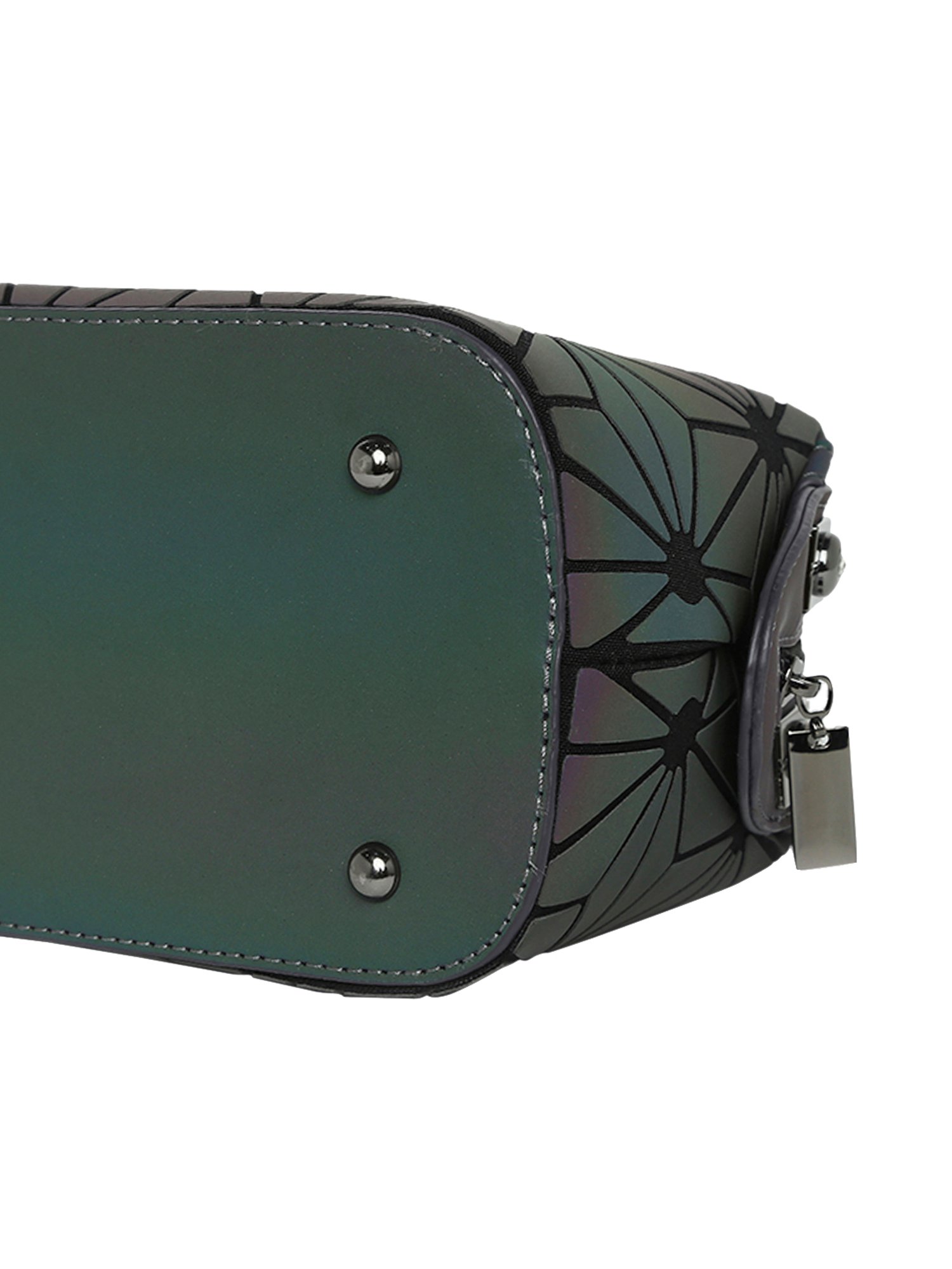 Baomi Purple Textured Medium Handbag