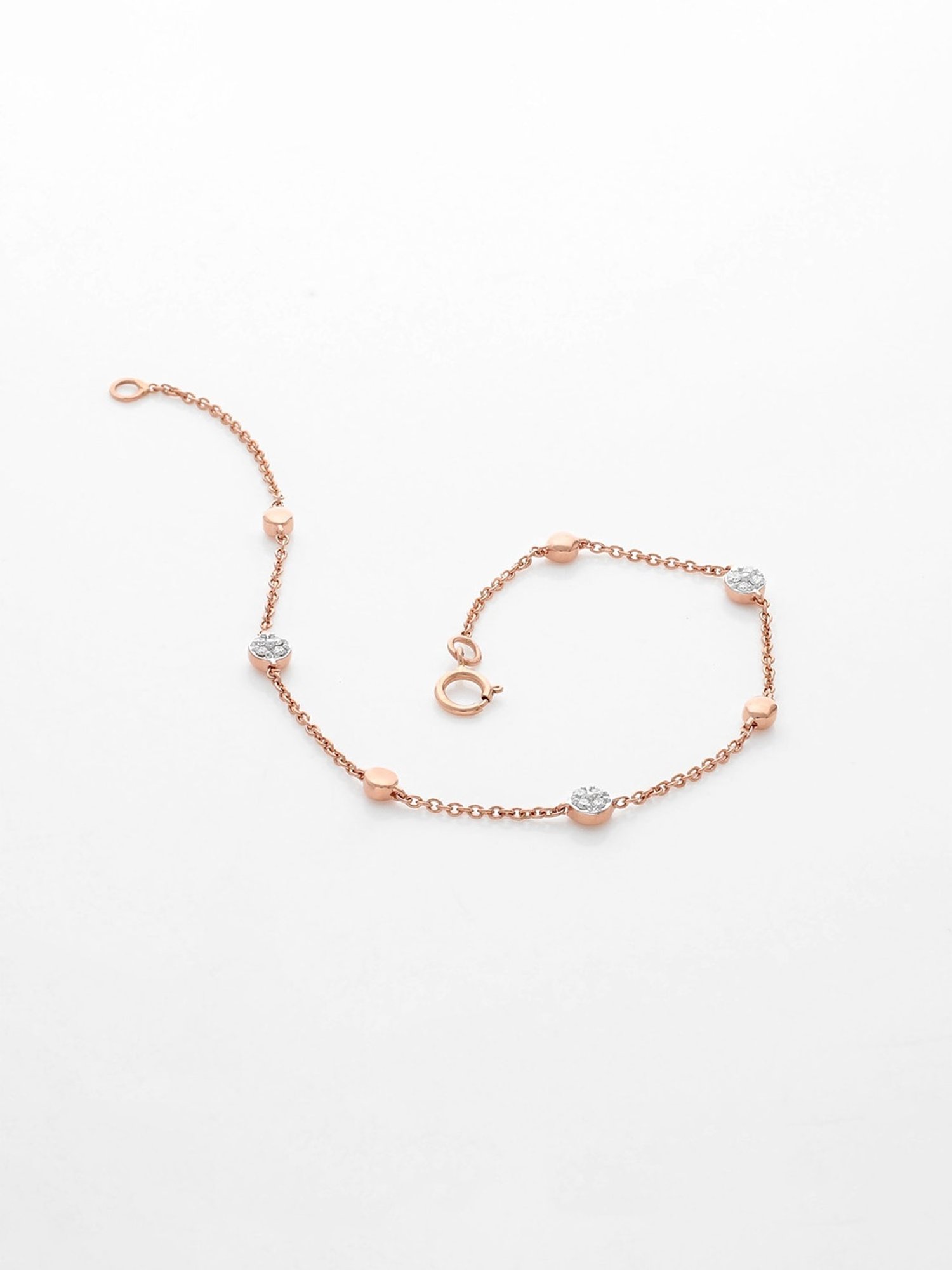 Mia by Tanishq Cupid Charm 14k Gold & Diamond Bracelet for Women