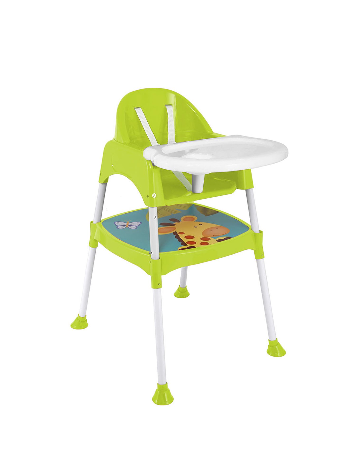Baby Moo Giraffe Lime Green High Dining Chair