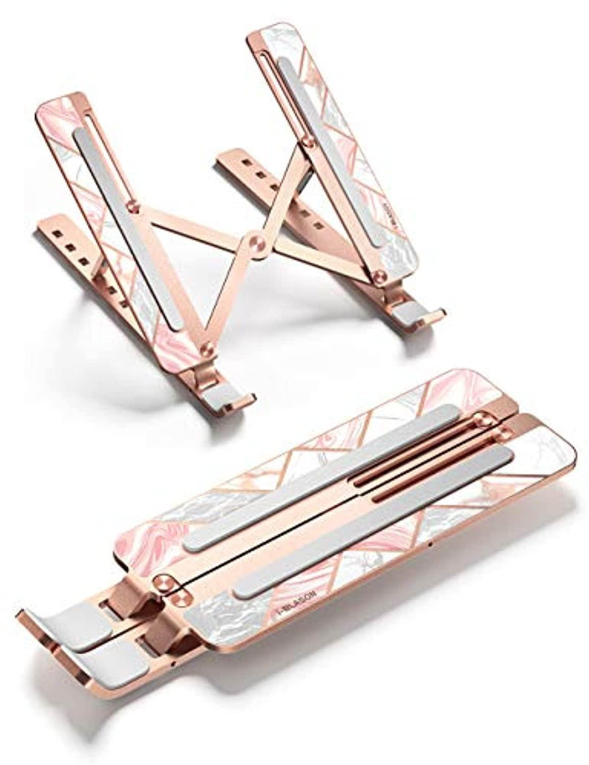 i-blason cosmo series adjustable laptop stand, portable computer stand aluminum alloy laptop riser holder with multi-angle stan