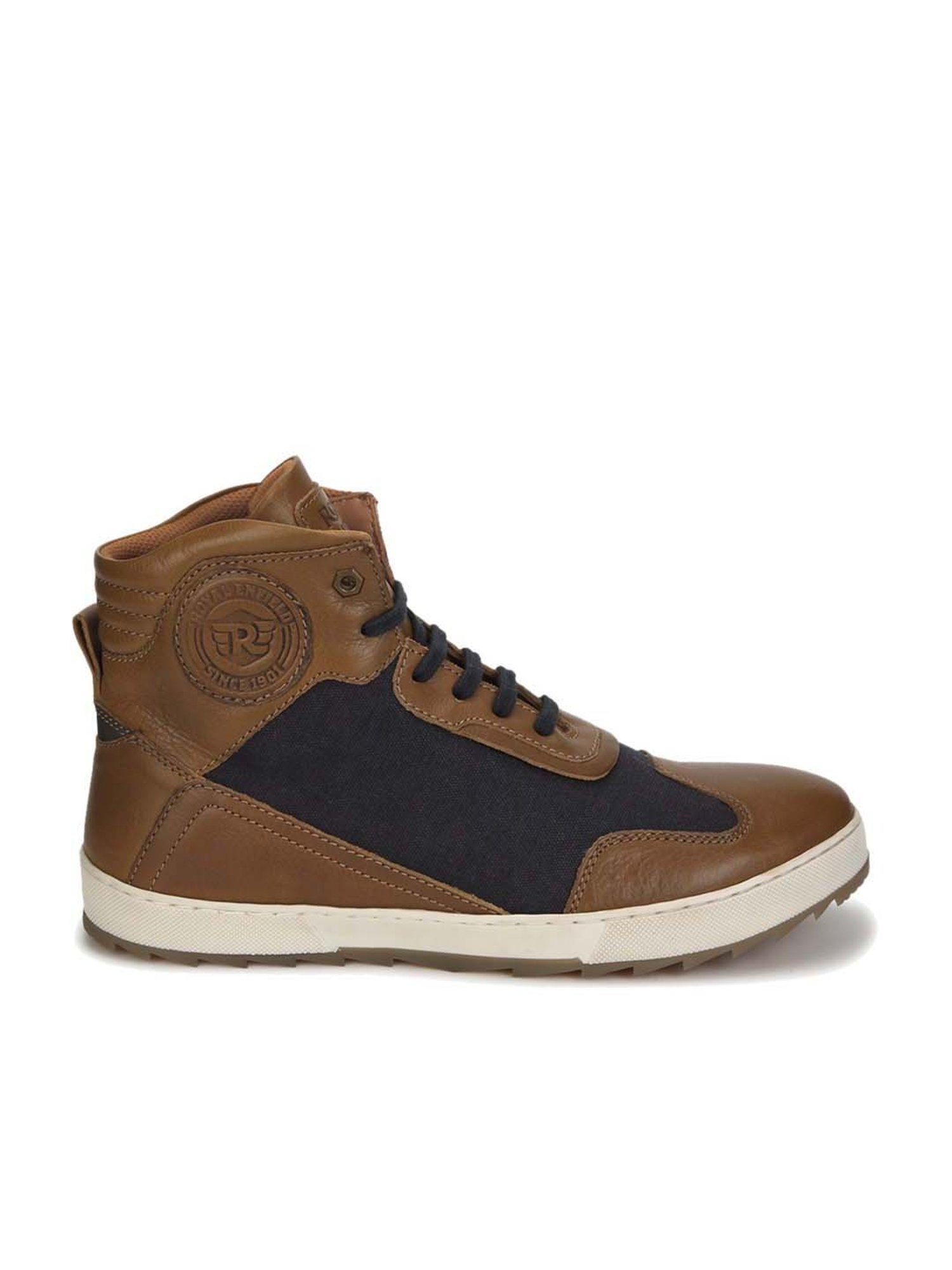 Royal Enfield Men's Wildbourne Tan Ankle High Sneakers