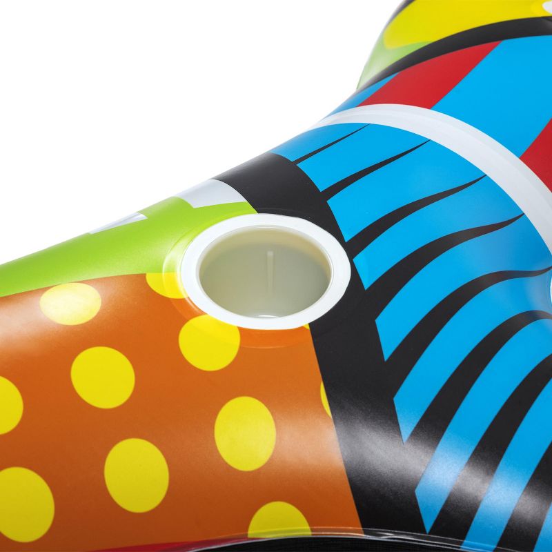 Swimline 24" Ladybug Inflatable Children's 1-Person Swimming Pool Ring Tube Pool Float - Red/Black