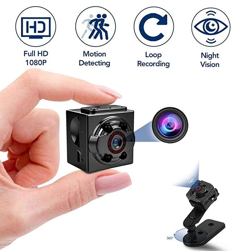 Mini Spy Camera 1080P Full HD Nanny Cam Night Vision amp Motion Activation for Indoor Outdoor Portable Secret Surveillance Covert Security Small Cameras