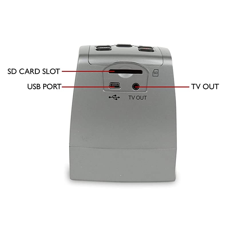 All-in-One High Resolution 22MP Film Scanner, Vibrant 2.4" LCD Screen, Converts 126KPK/135/110/super 8 Film, Slides & Negatives into Digital Photos, with Bonus 32GB SD Card (FS50)