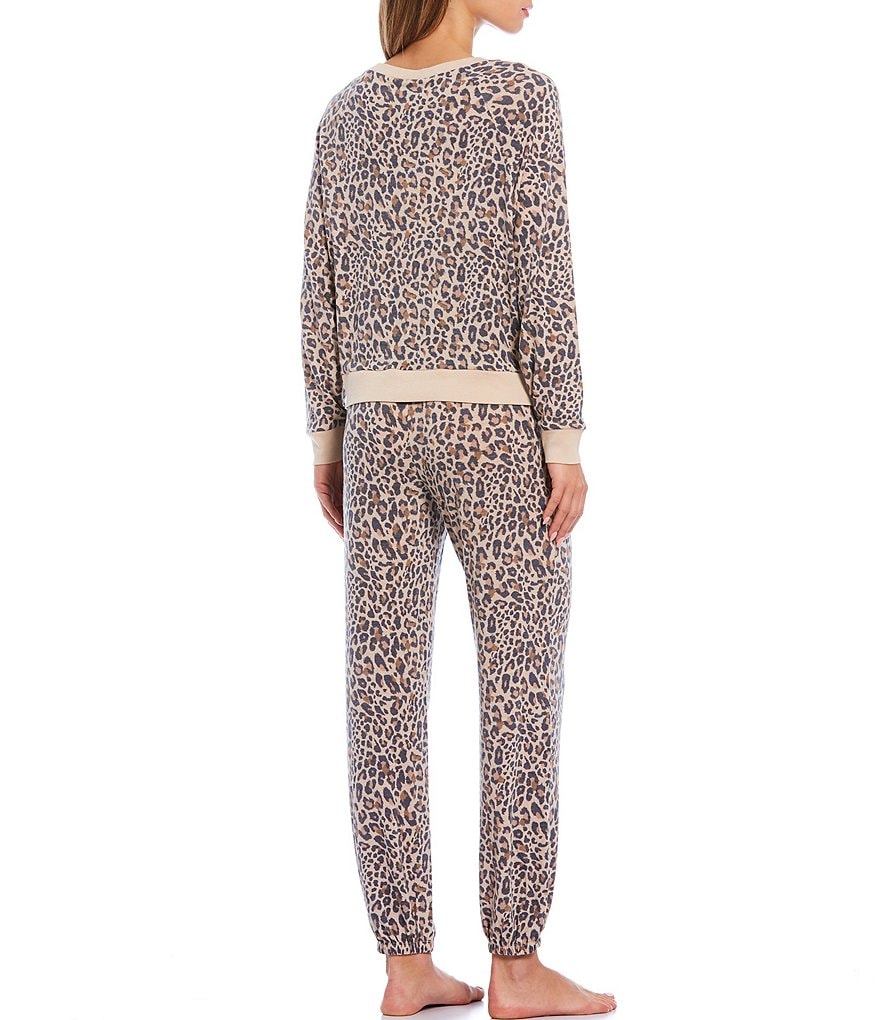 Honeydew Intimates Star Seeker Brushed Jersey Leopard Coordinating Lounge Set