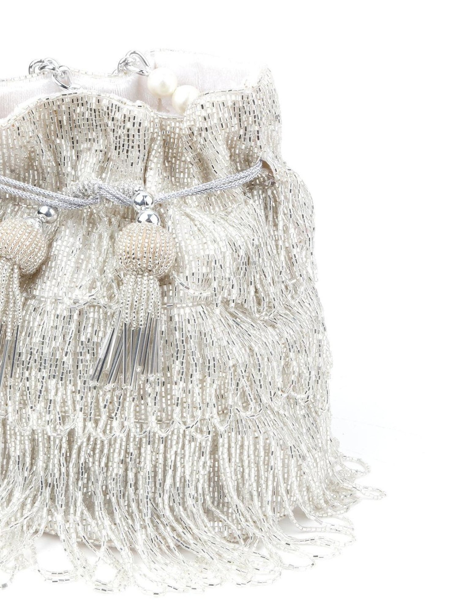 Call It Spring Silver Embellished Potli