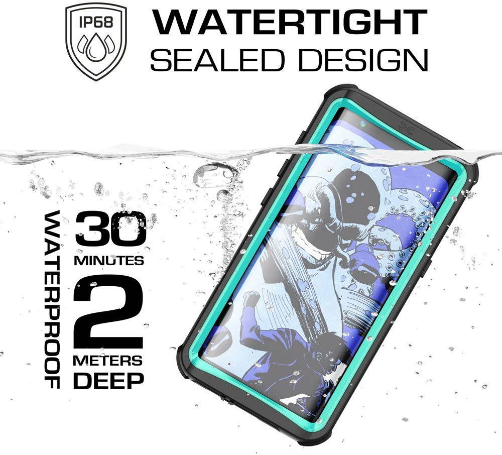 Ghostek Nautical Galaxy S8 Plus Waterproof Case with Screen Protector Extreme Rugged Heavy Duty Protection Full Body Sealed Shell Underwater Shockproof for 2017 Galaxy S8 Plus (6.2 Inch) - (Black)