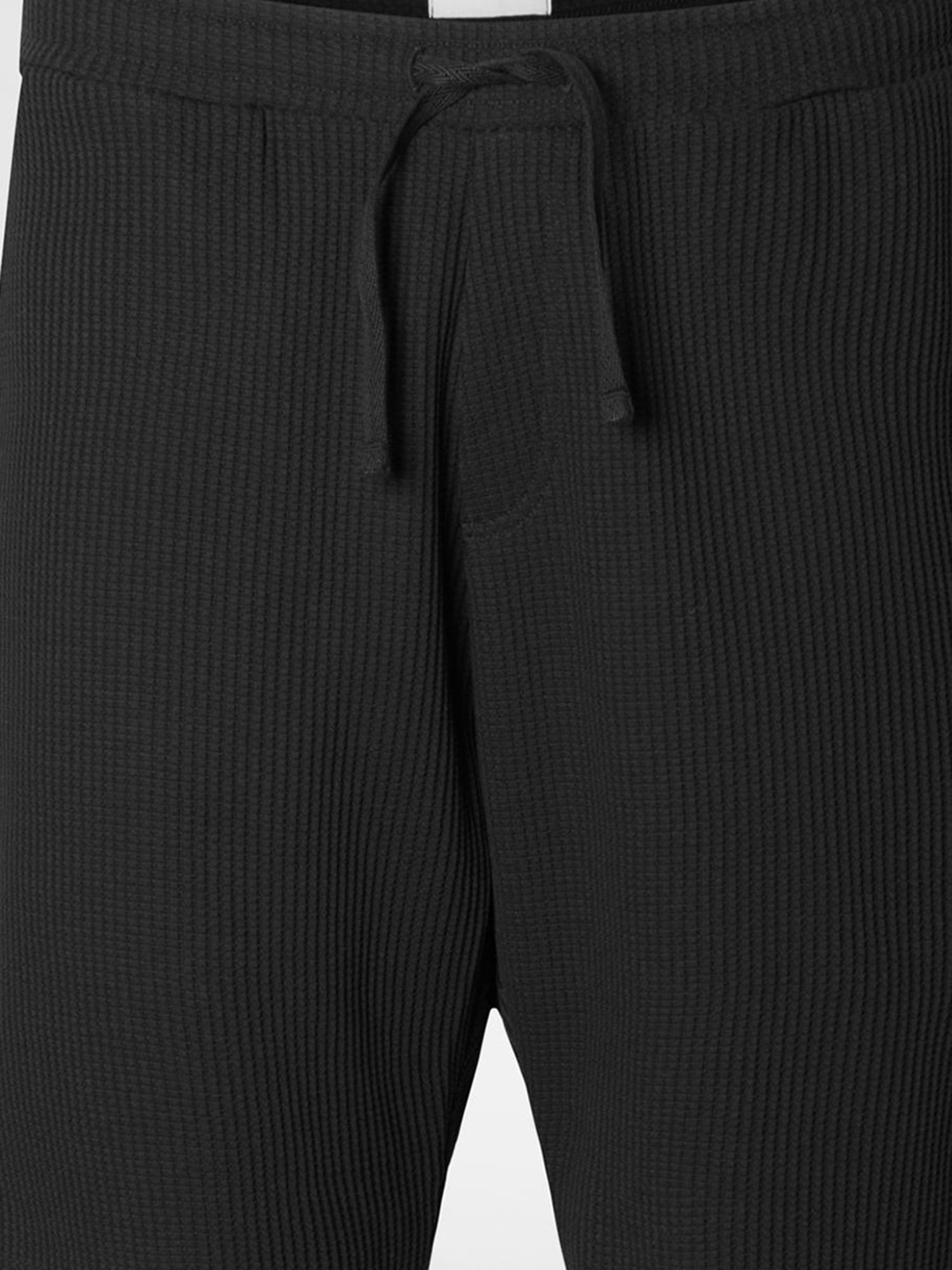 SELECTED HOMME Black Relaxed Fit Textured Shorts