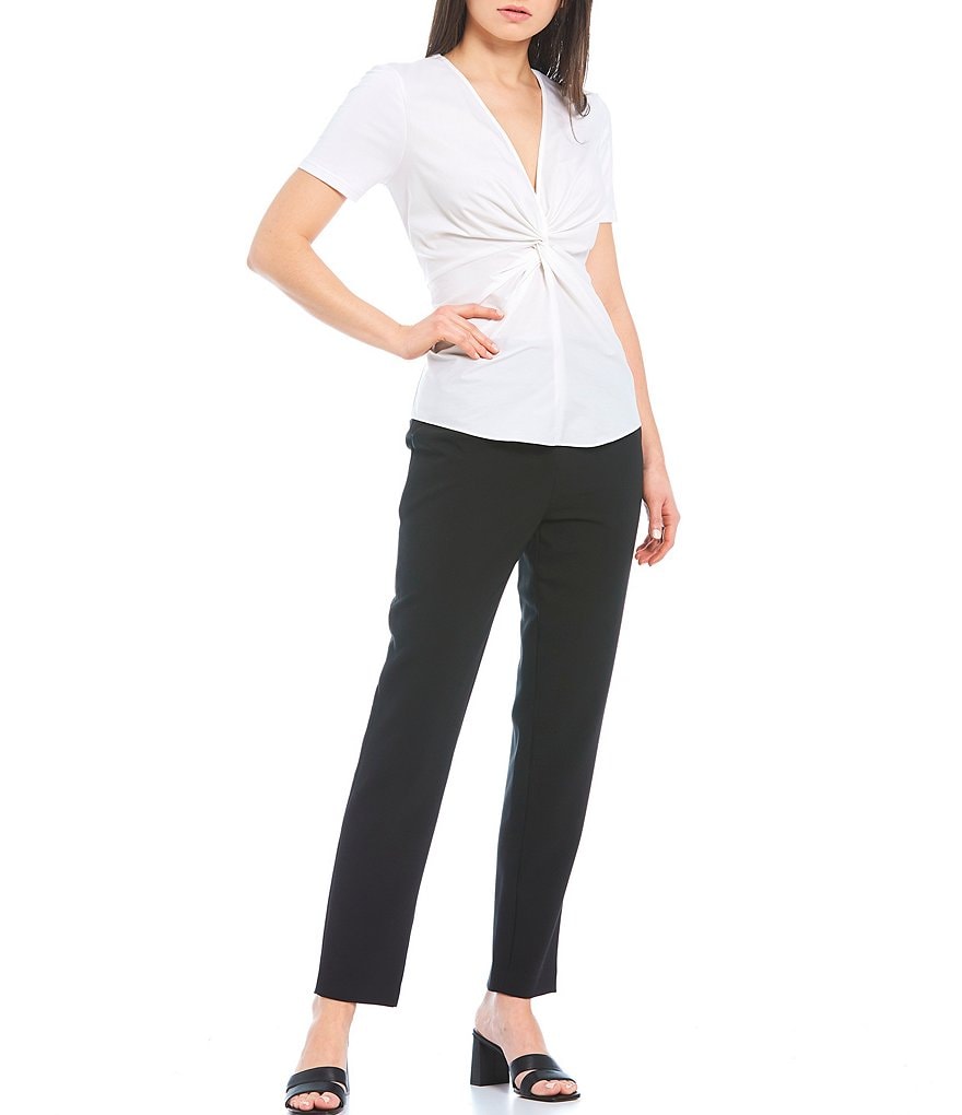 Donna Karan New York Twist Front Blouse