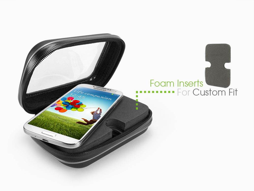 CELLET BIKE MOUNT UNIVERSAL HEAVY DUTY WEATHERPROOF ZIPPER POUCH FOR CELL PHONE