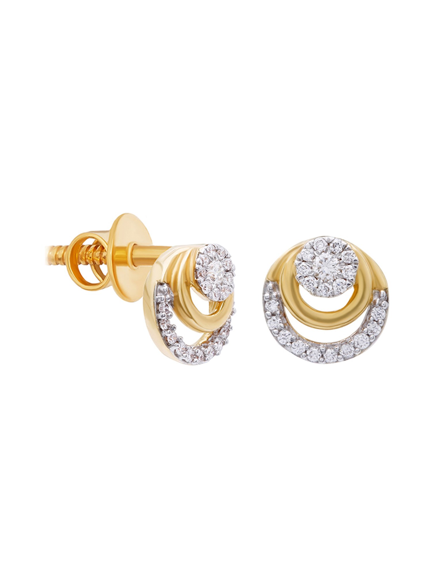 Waman Hari Pethe Jewellers 18k Gold & Diamond Earrings for Women