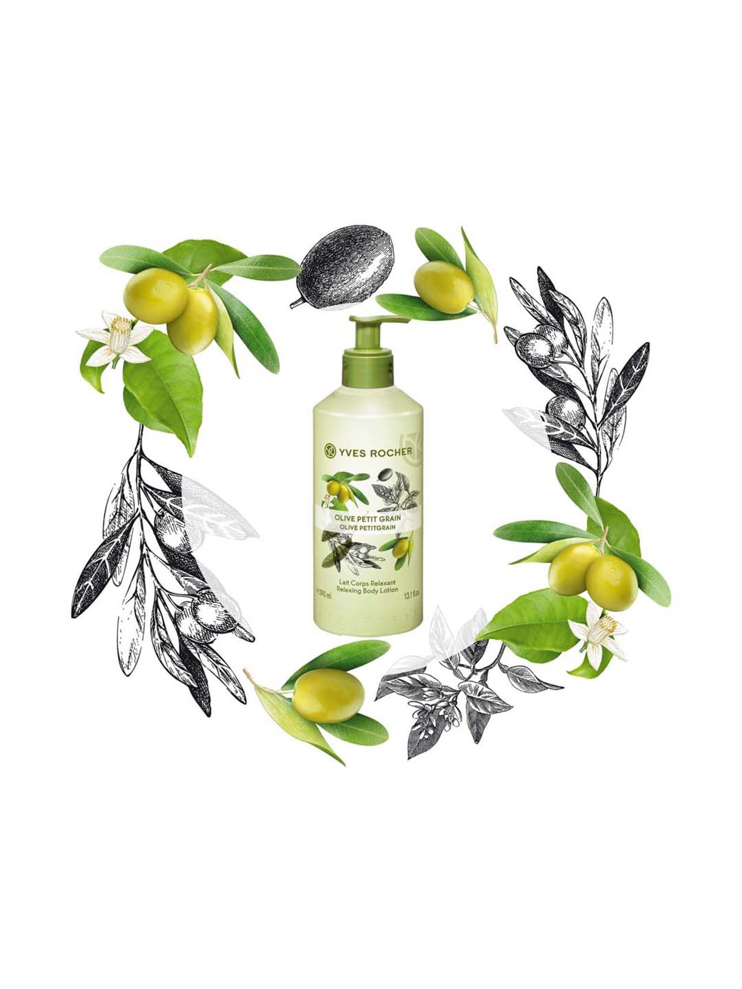 YVES ROCHER Relaxing Body Lotion Olive Petit Grain Fl - 200 ml