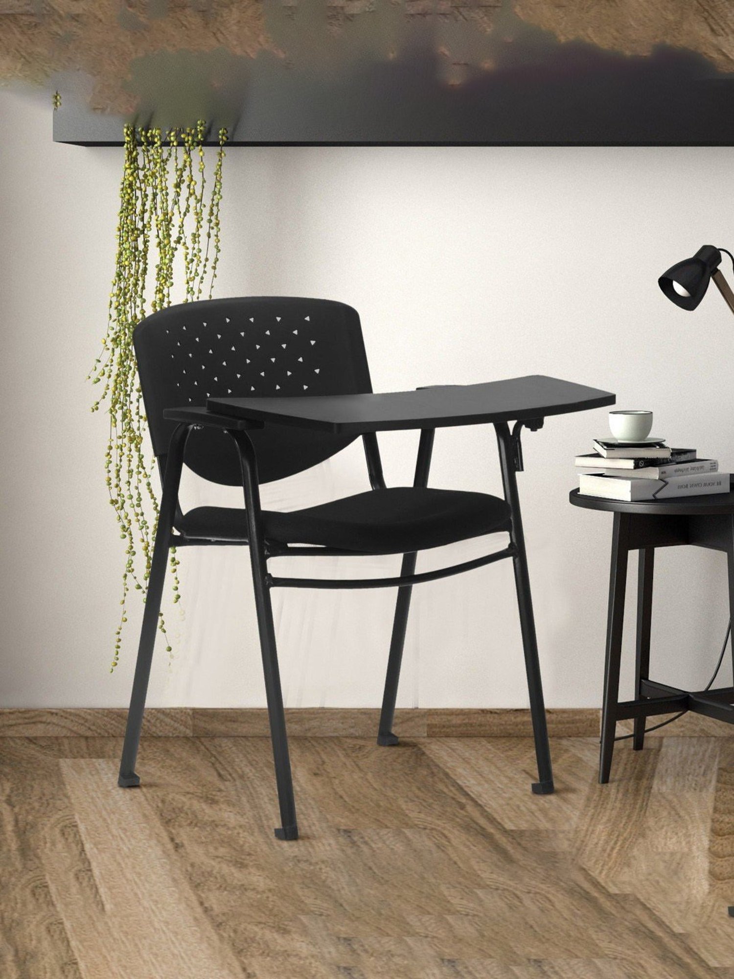 Nilkamal Amaze Black Polypropylene Writing Desk with Tablet