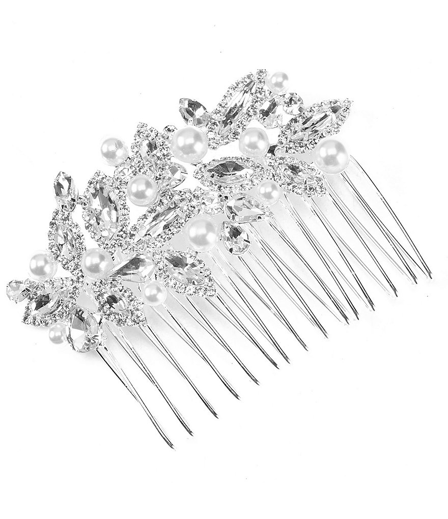 Cezanne Floral Pearl Hair Comb