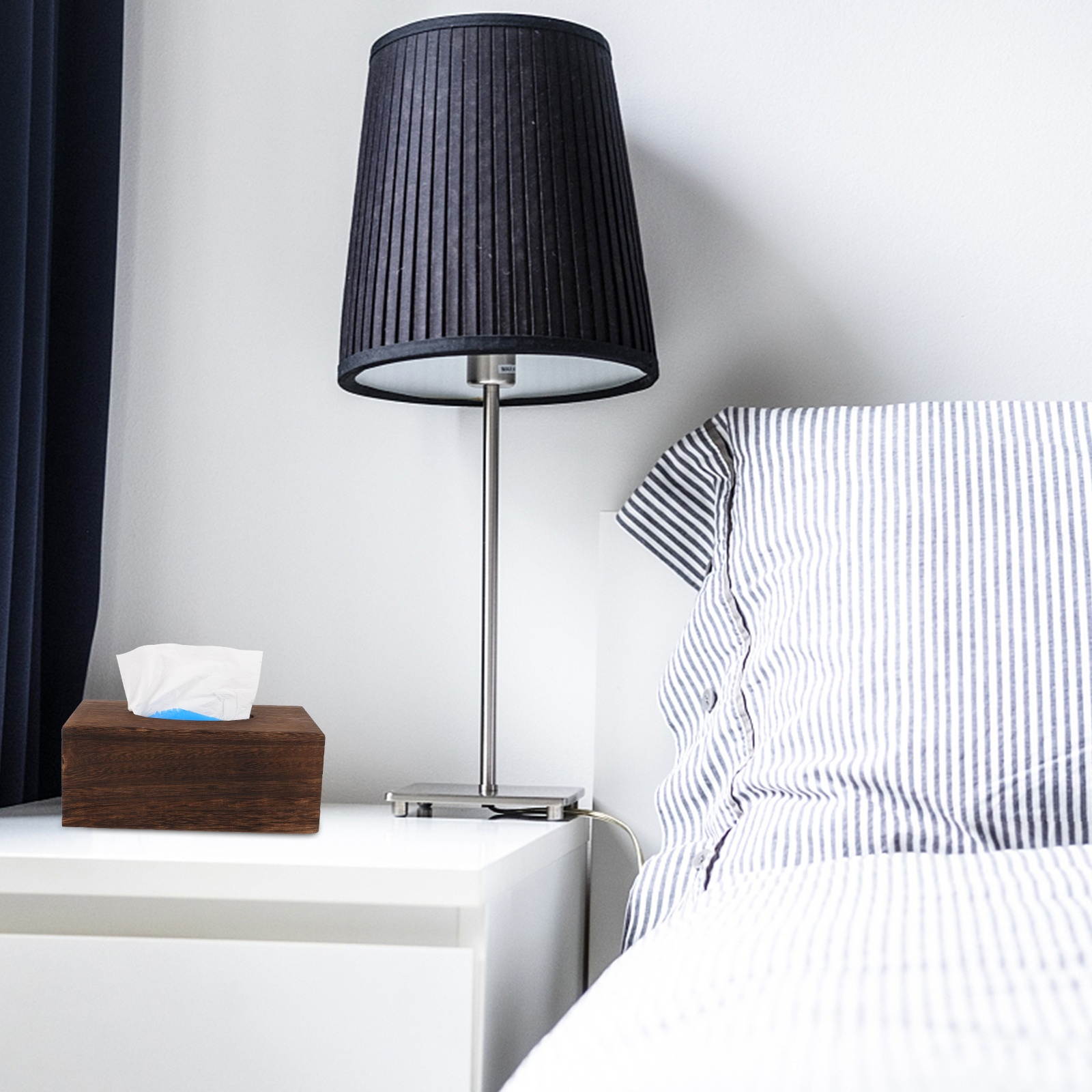 1Pc Simple Practical Exquisite Tissue Box Desktop Container Napkin Case for Home