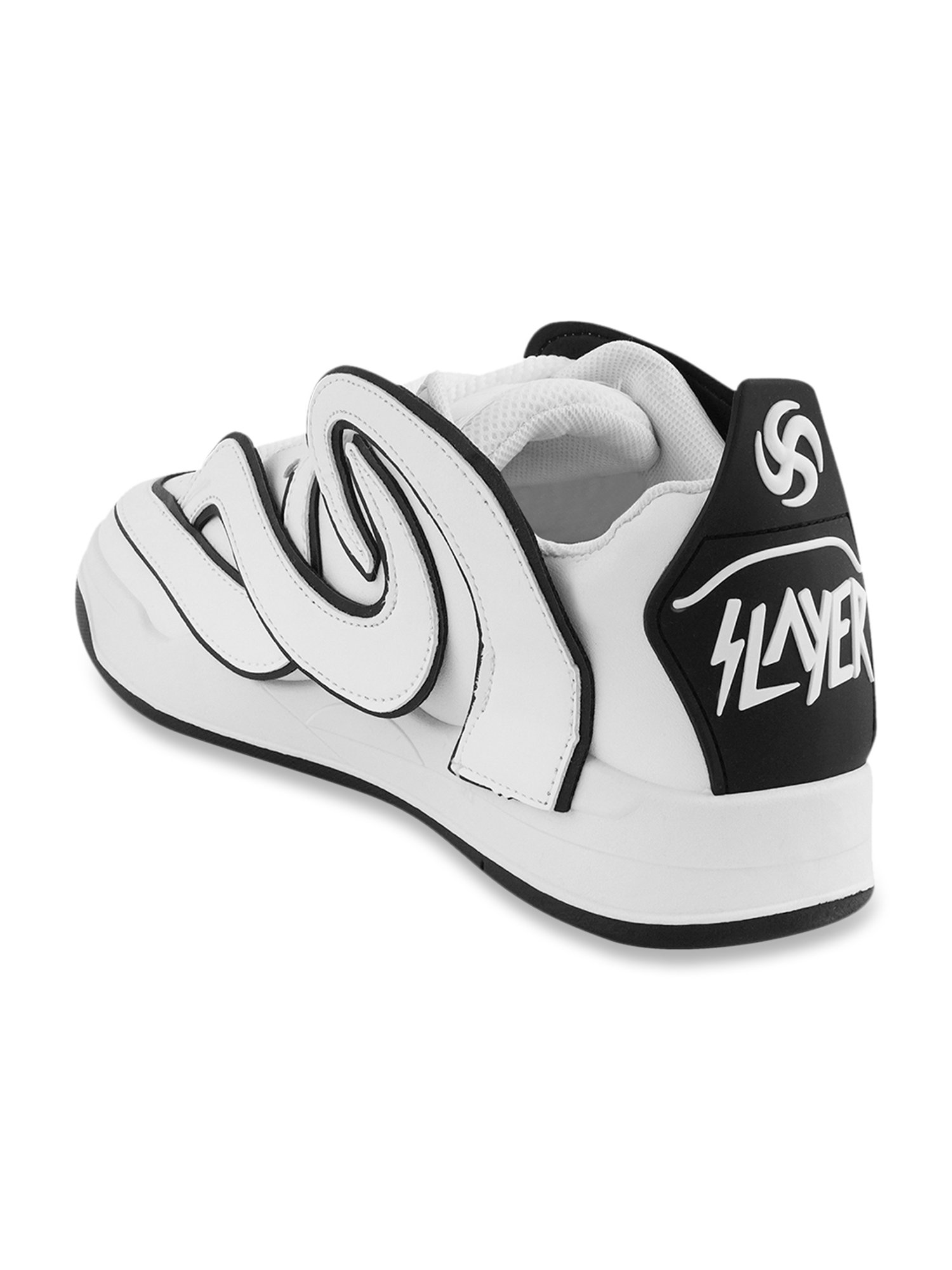 The White Pole Men's White Casual Sneakers