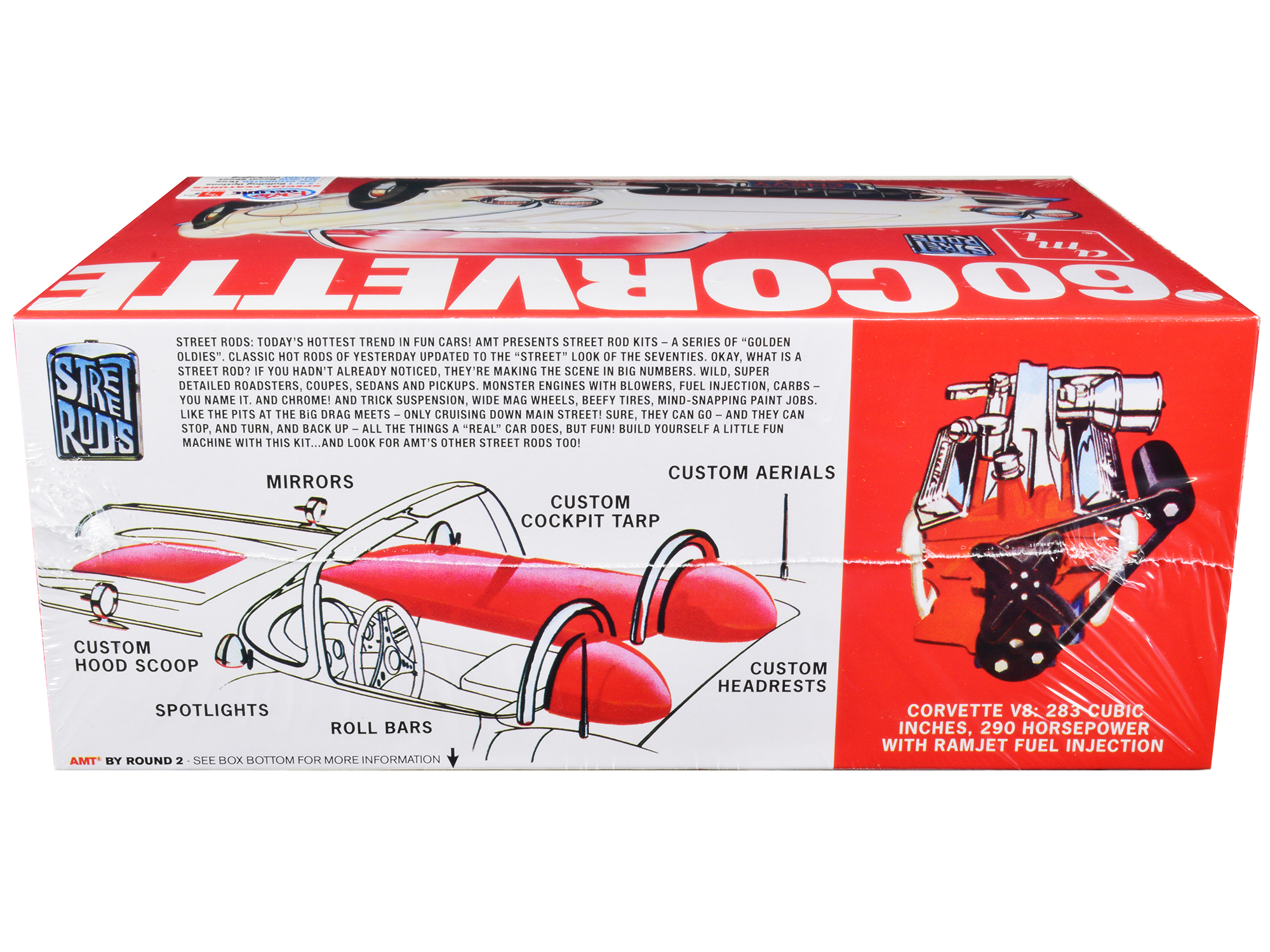 Skill 2 Model Kit 1960 Chevrolet Corvette 7-in-1 Kit 1/25 Scale Model by MPC