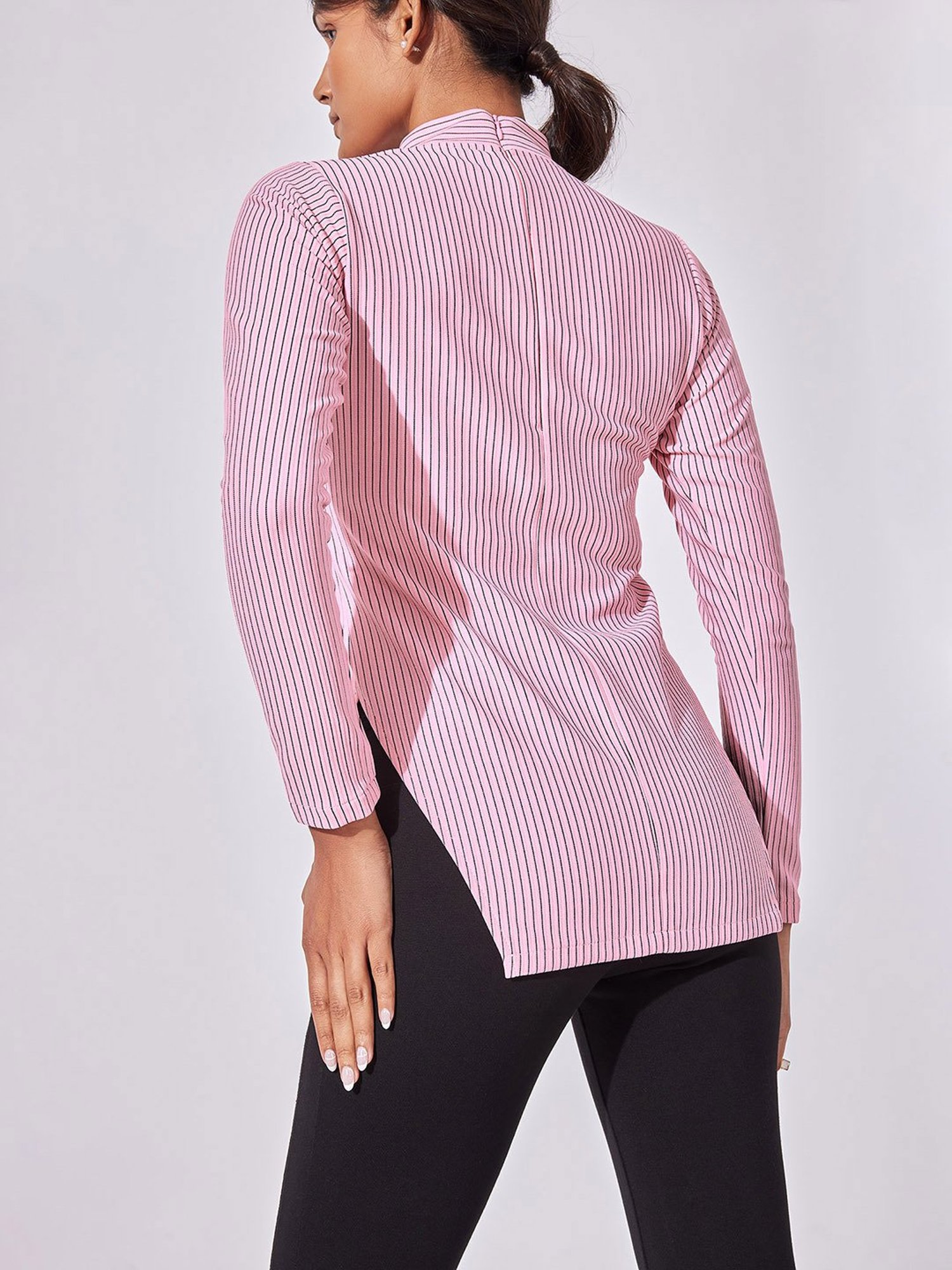 The Label Life Pink Striped Top