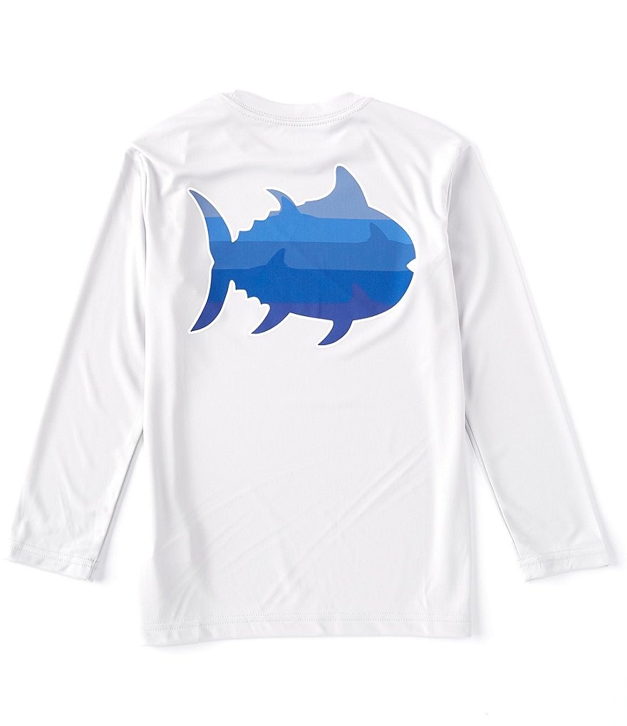 Southern Tide Little/Big Boys 4-16 Performance Shark Gradient Long Sleeve Tee