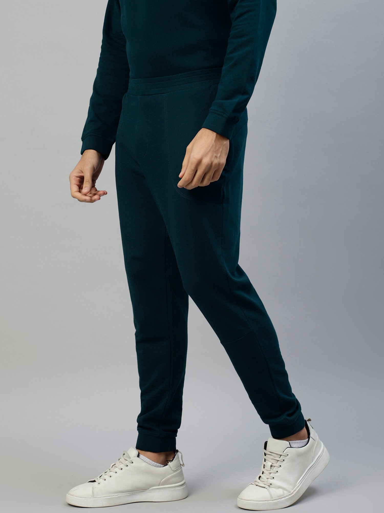 Slowave Teal Regular Fit Joggers