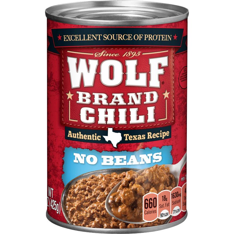 Wolf Plain Chili 15oz