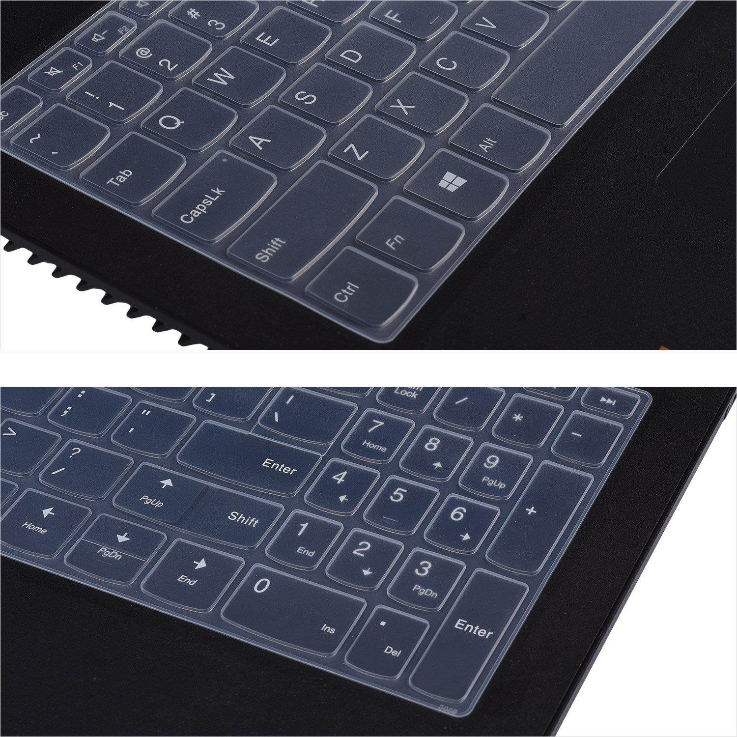 Ultra Thin Lenovo Keyboard Cover for 2018 Flagship Lenovo ideapad 320 15.6" Laptop, Lenovo ideapad 520 15.6", Lenovo ideapad 320 17.3" Laptop, Clear