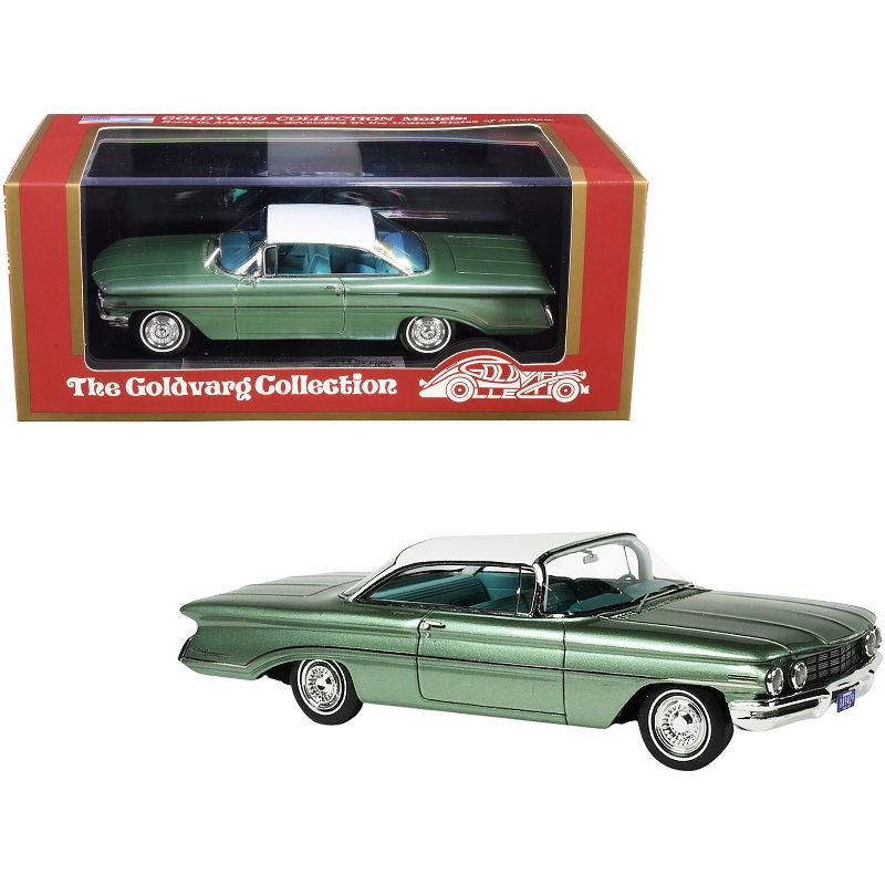 1960 Oldsmobile Fern Green Mist Metallic with White Top Limited Edition to 220 pieces 1/43 Model Car by Goldvarg Collection