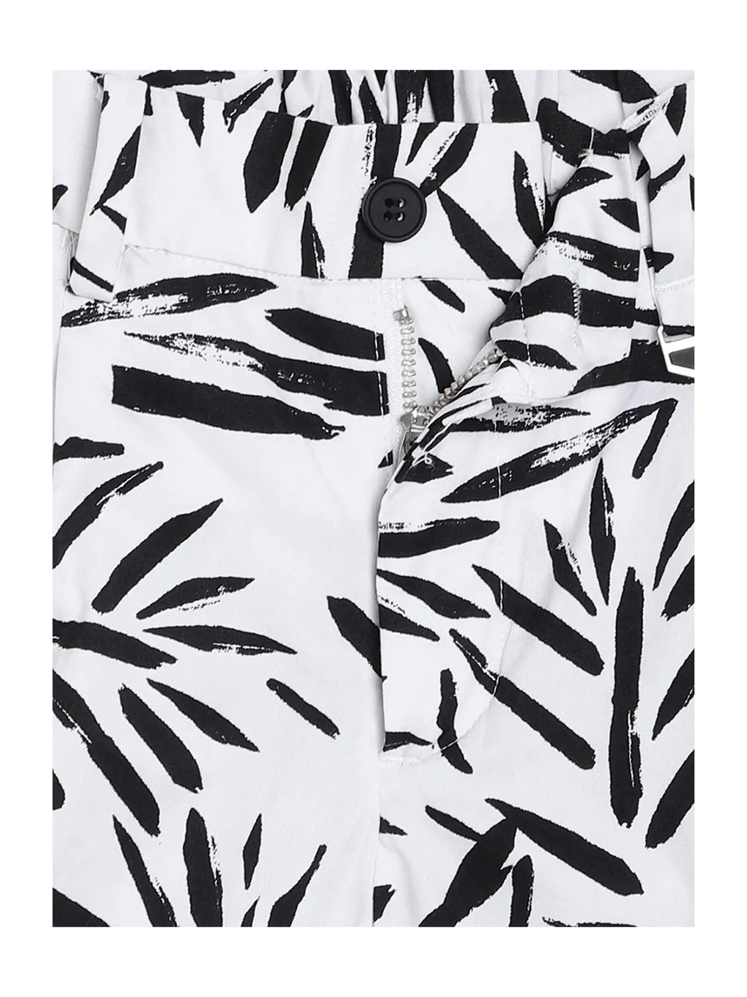 Antony Morato Kids White Printed  Shorts